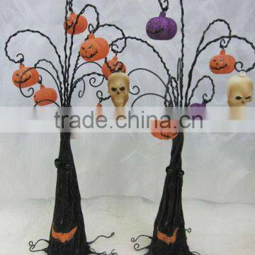 wire led light halloween ghost tree, scary tree, dead tree for halloween decoration