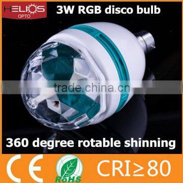 Cheap Price B22 E27 3w Rgb Rotating Disco Bulb photo-2