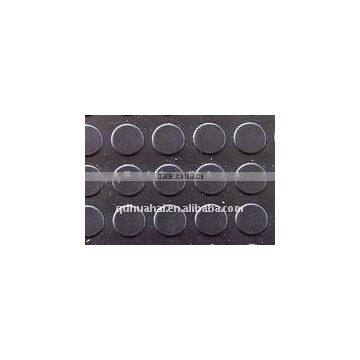 Black Round Stud Rubber Mat