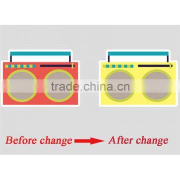 Custom Design Temperature Heat Sensitive Anti-fake Sticker Color Changing for Food Medicine Bottle photo-2