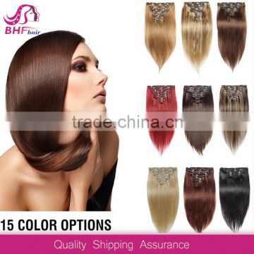 Hot Sale In Europe 100 Remy Best Real Cheap Human Clip In Hair Extensions