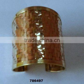 Indian Copper & Brass Metal Fashion Bangle Bracelet Hand Weaved