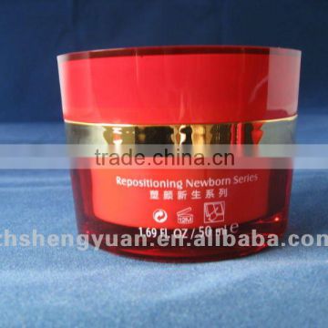 50G acrylic eye shape cosmetic jar