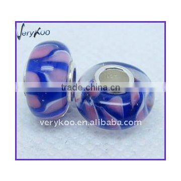 Colorful Lampwork Glass Single Core Beads (FCH-B002)