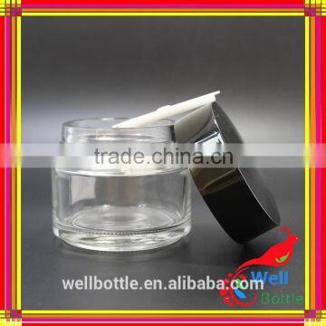 4 oz Glass Jar for Empty Cosmetic Jars With Aluminum Cosmetic Jar GJ601R