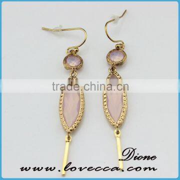 DIY Fashion Jewelry Green Bezel Sets Stones Cheap Drop Earring Crystal photo-6