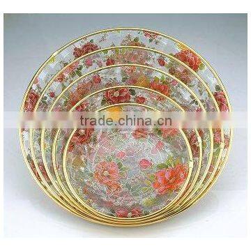 Plastic plate set