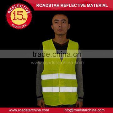 reflective vest Yellow fluorescent color