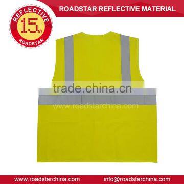 Stock yellow vests reflective safety