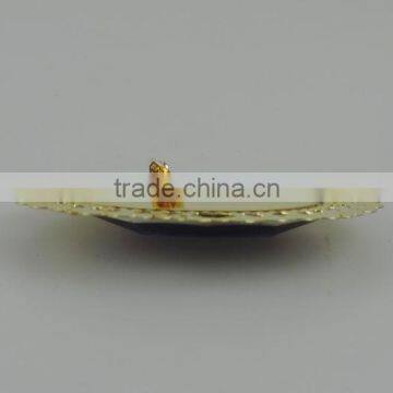 Wholesale Blue Ellipse Acrylic Diamond Brooch Badge for Daily or Party photo-3