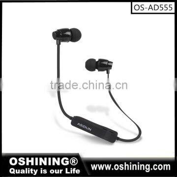 Best selling high quality V4.1 wireless earplug headphones wholesale salibaba(OS-AD555)