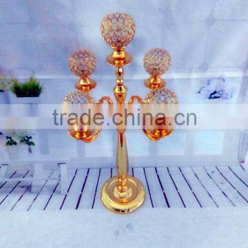 Tall Crystal Candle Holder/Acrylic Crystal Candelabra forWedding Centerpiece