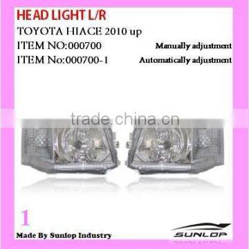 Toyota Hiace parts HEAD LIGHT L/R #000700 /#000700-1 head lamp new model for toyota hiace2010-2013