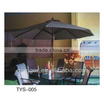 Folding plastic chaise umbrella