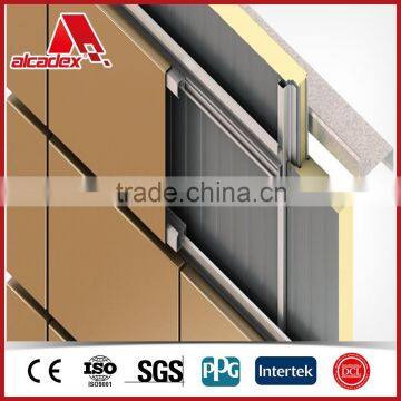 installation for aluminum wall cladding