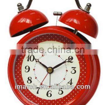 red bell clock,table clock,cartoon clock