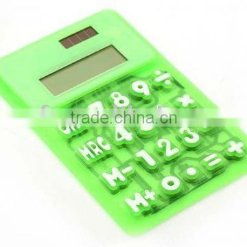 Soft rubber calculator for promotional gift