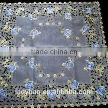 100%polyester Embroider Tablecoloth