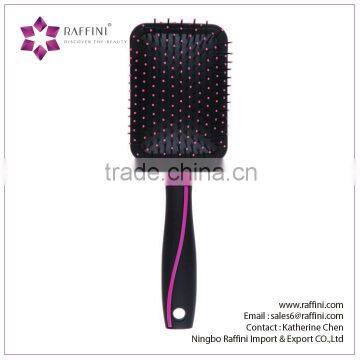 Raffini New Patterned Top selling Plastic with Swirl design Handle Paddle hair brush