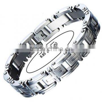 Fashion Discount Factory Titanium Silver Gents Bracelet photo-3