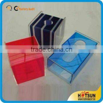 Colored acrylic napkin holder