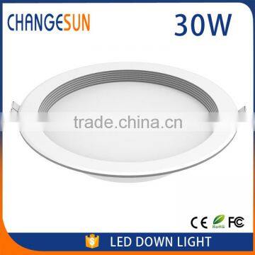 Good reputation CE Certificate 45v 30w led downlight from china