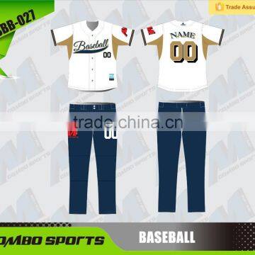 Custom sublimation baseball jersey & pants