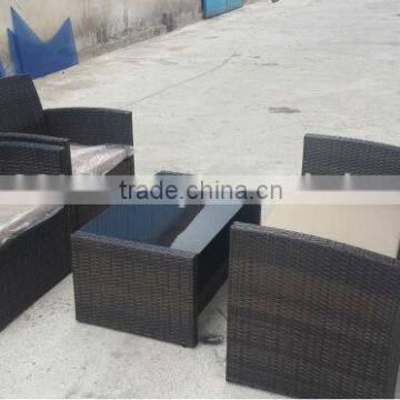 VIETNAM PE RATTAN OURDOOR GARDEN FURNITURE SOFA SET