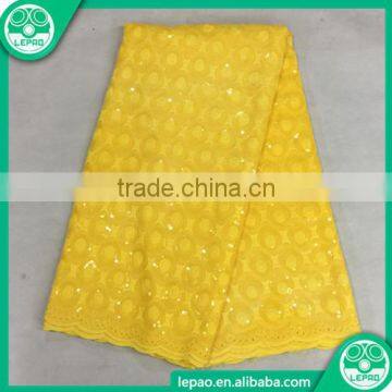 Low Price Africa Cotton Sequins Fabric,Shining Nigeria Cloth,50MT MOQ photo-4