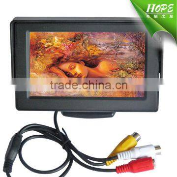 Vesa Desktop Black Color Dc12v 4.3inch 16:9 Car Back Seat Lcd Monitor photo-2