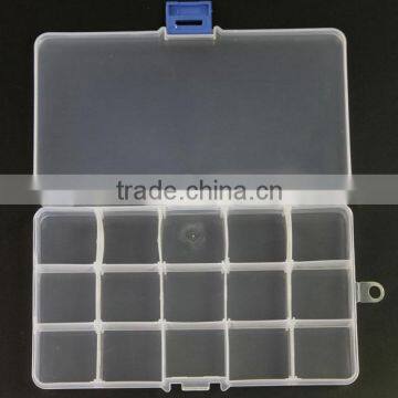 15 Slots Adjustable Storage Box Plastic Case Home Organizer Jewelry Beads Boxes photo-2