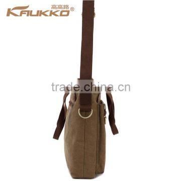 Concise Tablet Messenger Bag For Men Vertical Messenger Bags For Men Crossbody Bag White Cotton Canvas Messenger Bag photo-3