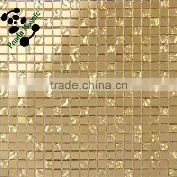 SMG13 Golden Suqare Living Room Glass Mosaic Decor Tile Wall Backsplash