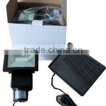 solar rechargeable led work sensor lamp, waterproof solar motion sensor lights