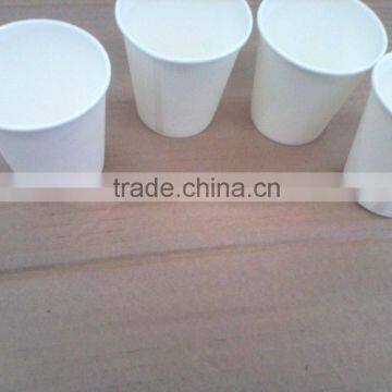 China factory price disposable single wall white paper cup for coffee or tea