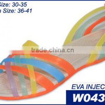 Transparent PVC Jelly Wedge Sandals