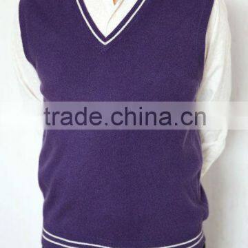 pure cashmere man v-neck vest