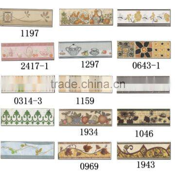 Factory price interior wall border tiles for bathrooms/kitchen