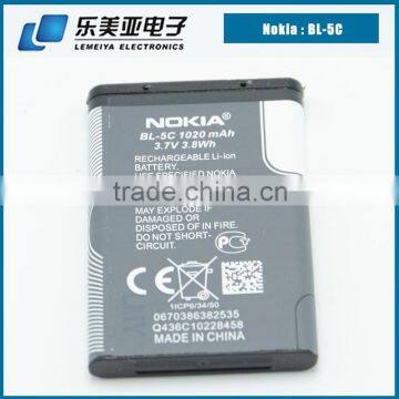 New Available for NOKIA BL-5C Battery 1020 mAh Replacement with Top Quality