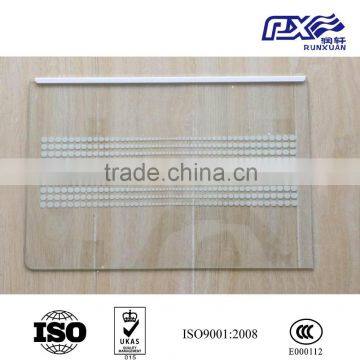 Refrigerator glass partition