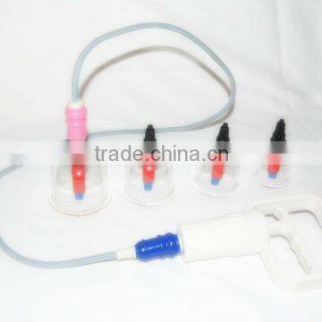 glass pump vacuum cupping cups magnetic acupuncture suction cupping set