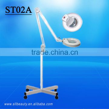 Cosmetic magnifying lamp and glass