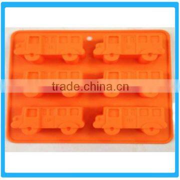 Bus Shape Cake Mold Silicone 6 Cubes Cookie Molds Cake Decorating Gadgets