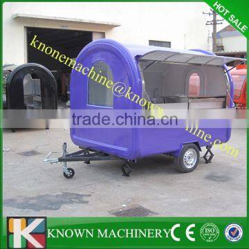 KN-FR250W sell in Europa with CE mobile food kiosk catering trailer,mobile food trailer crepe