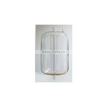 Glass milk measuring bottle