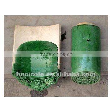 Asian classical green ceramic roof tile