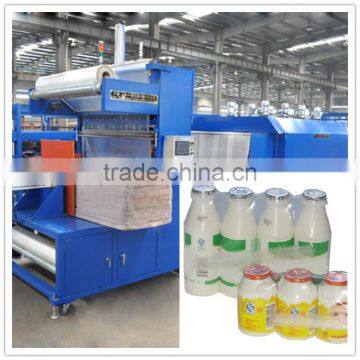 wood board shrinking packaging machine / Auto shrink dairy products PE film shrink packing machine 0086-18703616827