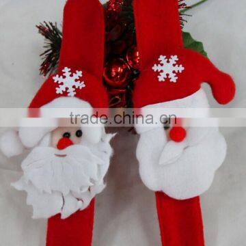 Western cheap custom santas silicone slap bracelet