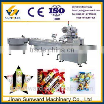 New design stainless steel horizontal packing machine, small packing machine