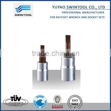 1/2"DR DRIVER BIT SOCKET (CR-V) (S2)(SLOTTED HEAD SCREWS)